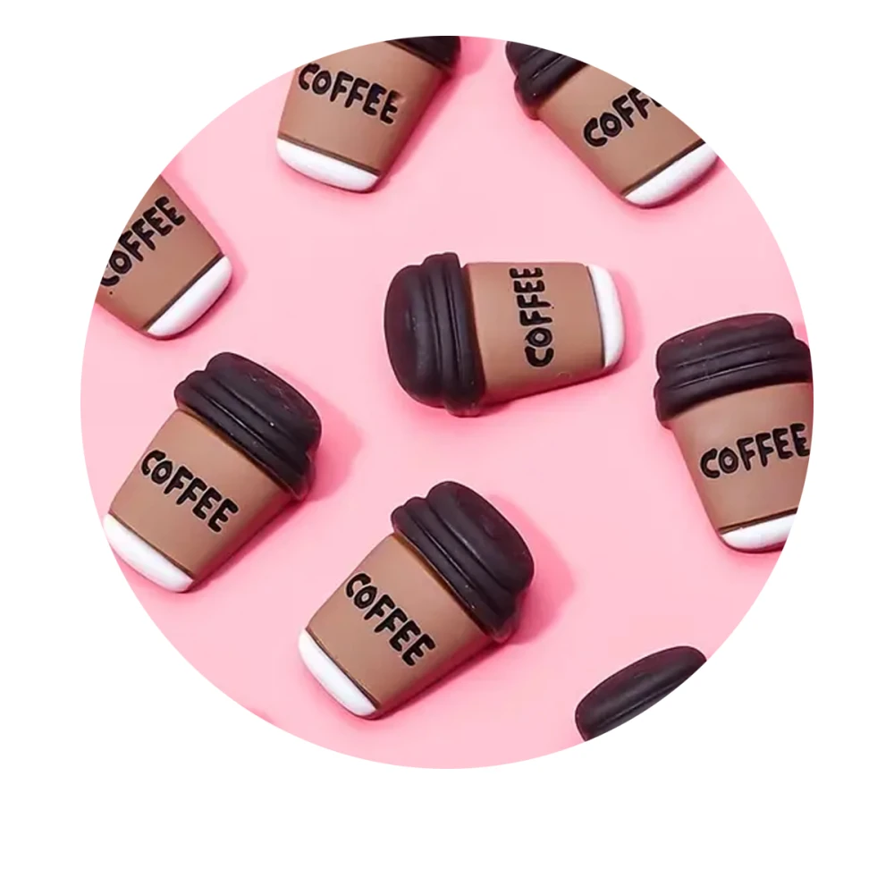 Прикраси для нігтів, 10 шт (Кава to go)