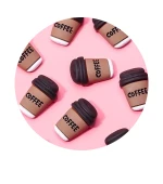 Украшения для ногтей, 10 шт. (Кофе to go)