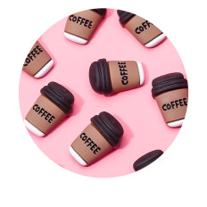 Украшения для ногтей, 10 шт. (Кофе to go)