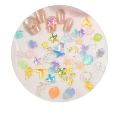 Прикраси для нігтів, 50 шт (Океан)