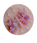 Украшения для ногтей, 20 шт (Перламутровые бабочки)