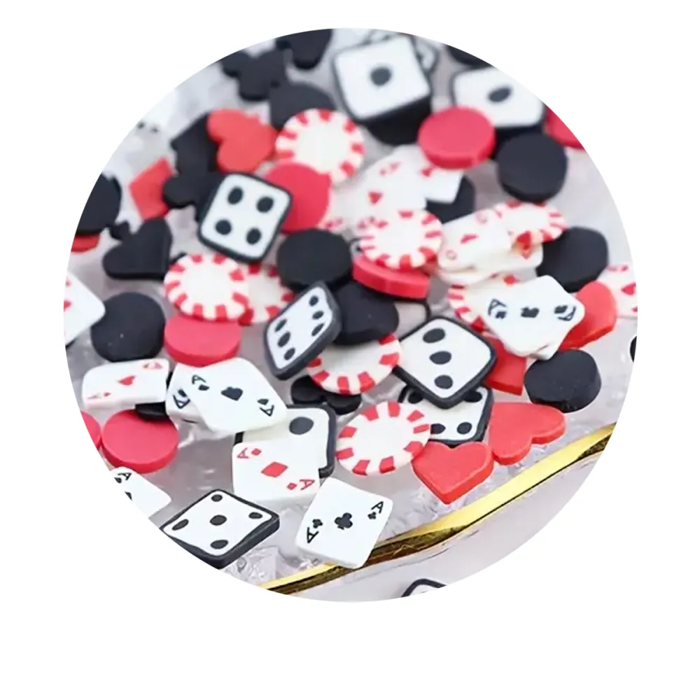 Набор украшений для маникюра (покер), 6 яч