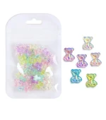 Украшения для ногтей, 50 шт (Мишки прозрачные)