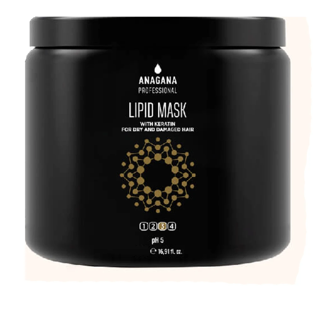 Маска липидная с кератином для сухих пористых волос, 200 мл