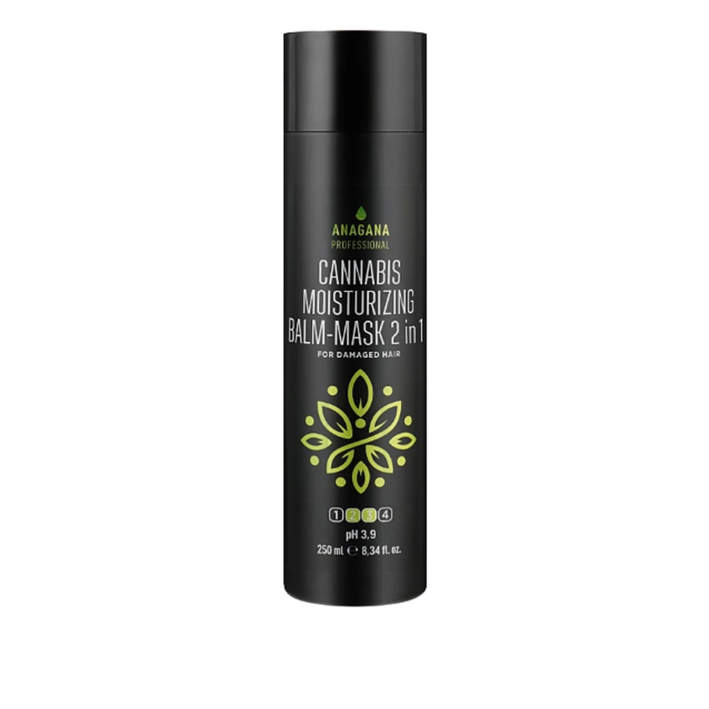 Маска-бальзам 2 в 1 Увлажняющая с маслом каннабиса для тонких поврежденных волос, 250 мл