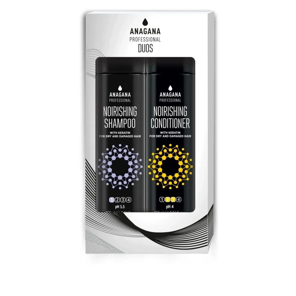 Набір DUOS Живильний з кератином для сухого пористого волосся 2х250 мл
