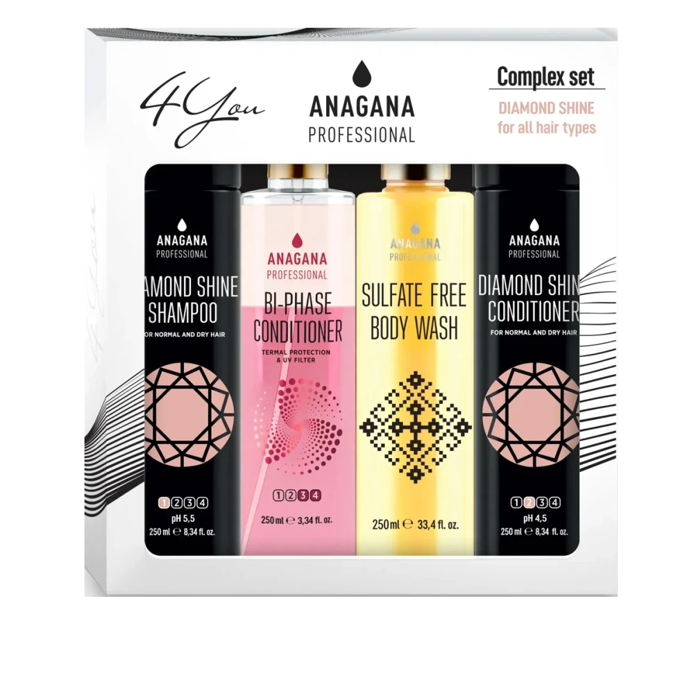 Набір 4YOU Діамантовий блиск для всіх типів волосся 4х250 мл
