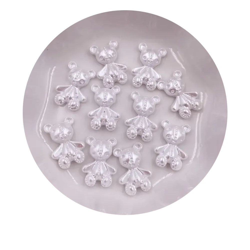 Украшения для ногтей, 10 шт (Серебряный мишка 7728781572)