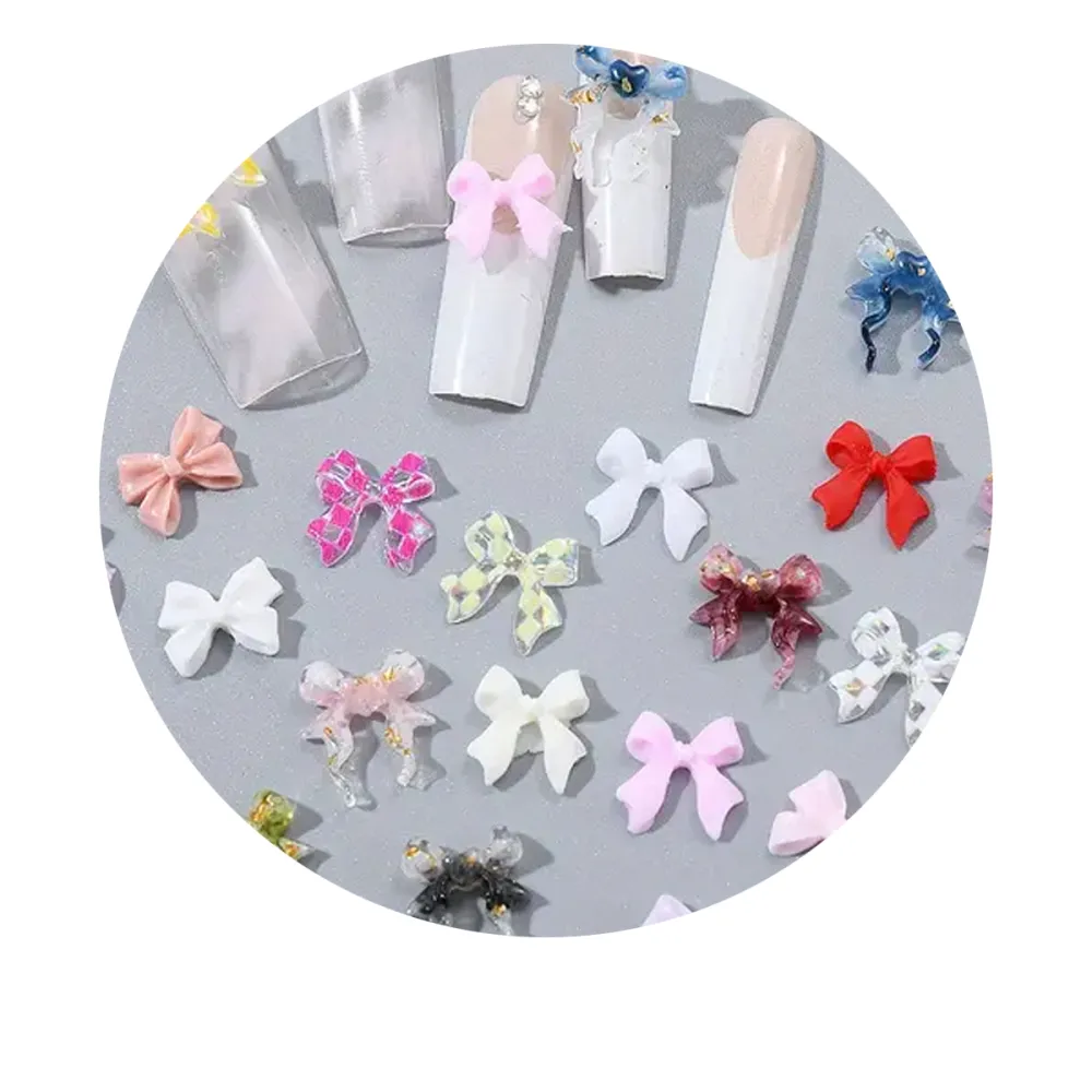 Набор декора для маникюра (бантики), 24 яч