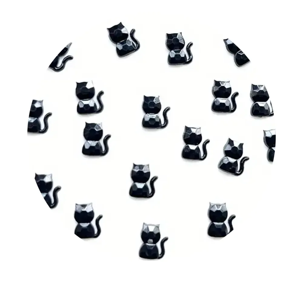 Украшения для ногтей, 50 шт (Черные котики 5536105856)