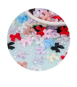 Набор украшений для ногтей (бантики), 12 яч + пинцет/карандаш