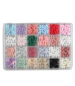 Набор украшений для ногтей с разноцветными бантиками, 24 ком.