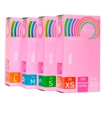 Перчатки нитриловые розовые SanGig (XS)