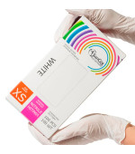 Перчатки нитриловые белые SanGig (XS)