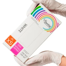 Перчатки нитриловые белые SanGig (XS)