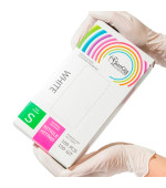 Рукавички нітрилові білі SanGig (S)