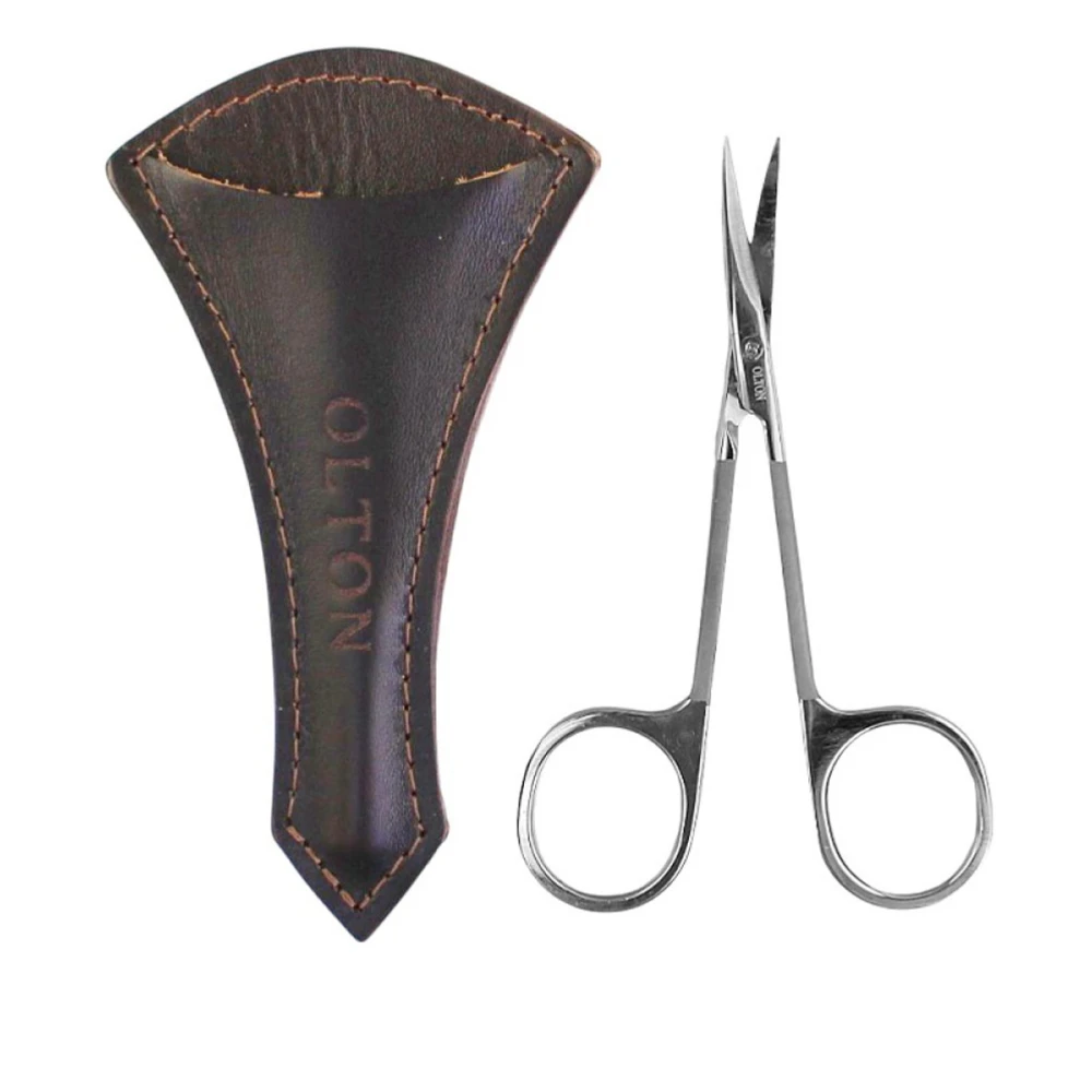 Ножницы OLTON Easy Line 90 мм + чехол кожа (gloss)