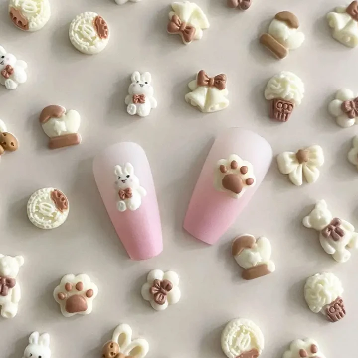 Прикраси для нігтів, 10 шт (Мікс (лапки/солодощі) 3087125205 (фас))