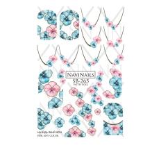 Слайдер Navinails з білою підкладкою\/об'ємною фольгою Max (SB-265 silver)