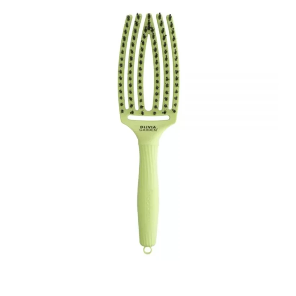 Щетка FINGERBRUSH Care Iconic Boar&Nylon (Green Pistachio)