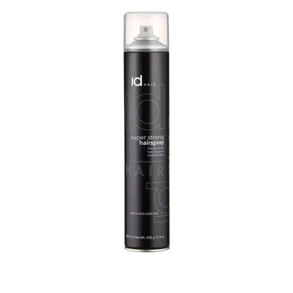 Лак суперсильной фиксации, черный ESSENTIALS Super Strong Hair Spray 500 мл