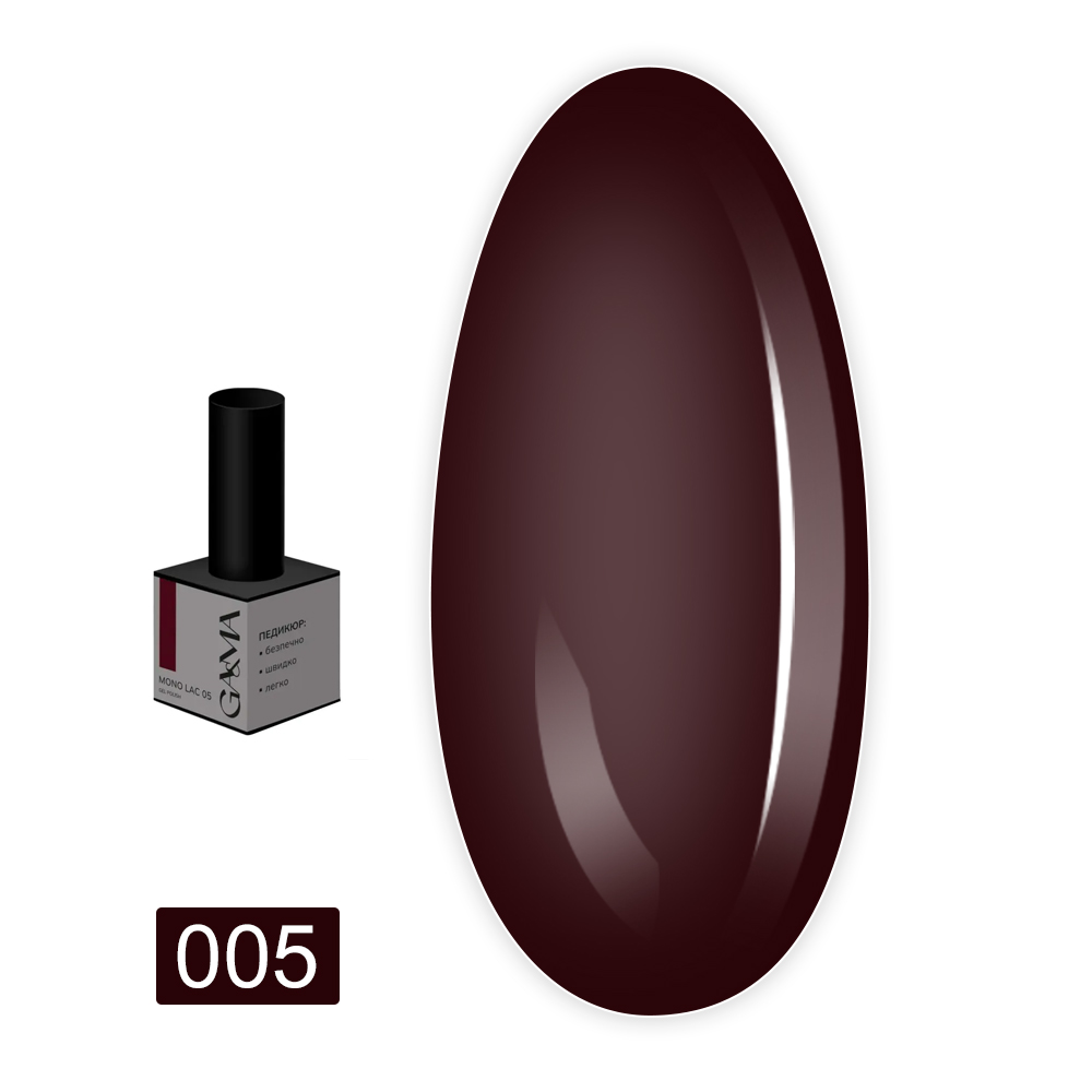 Гель-лак однофазний Mono Lac GA&MA , 6 мл (005)