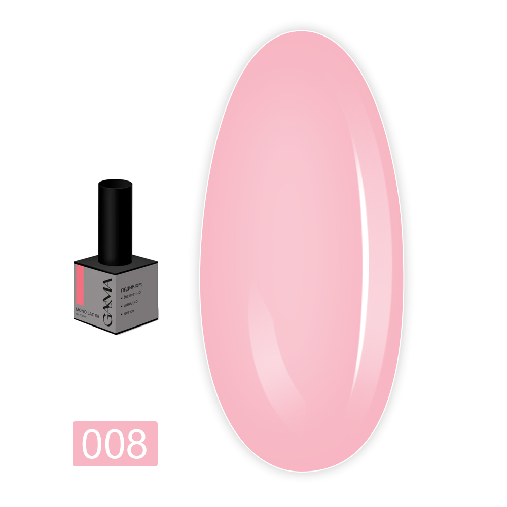 Гель лак однофазный Mono Lac GA&MA , 6 мл (008)