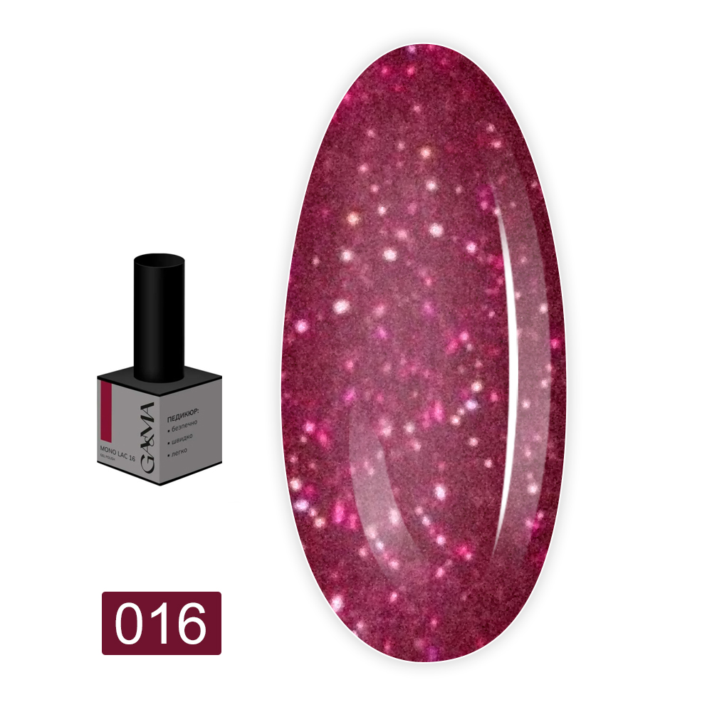Гель лак однофазный Mono Lac GA&MA , 6 мл (016)