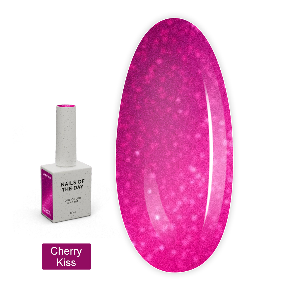 Гель-лак NailSofTheDay Color of the month June 2025 Cherry Kiss, 10 мл