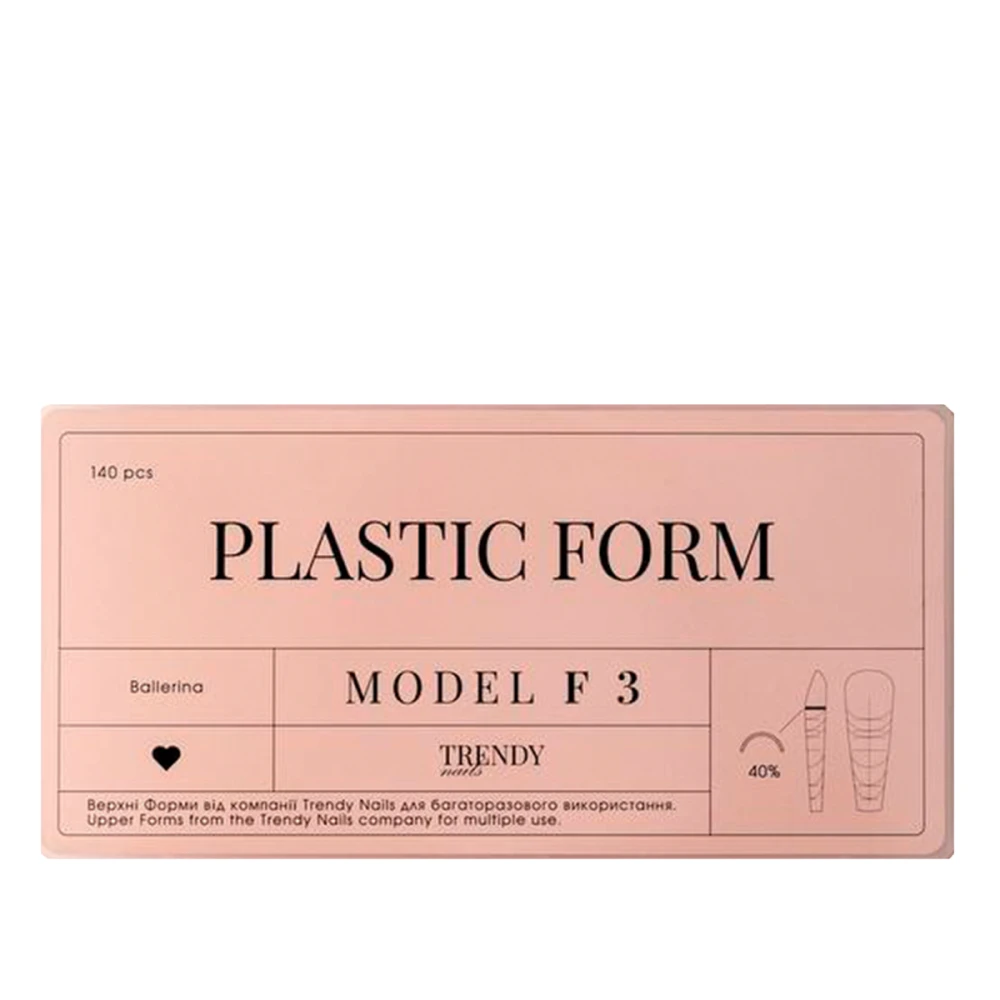 Формы для наращивания Upper Plastic Form 140 ед. (Ballerina)