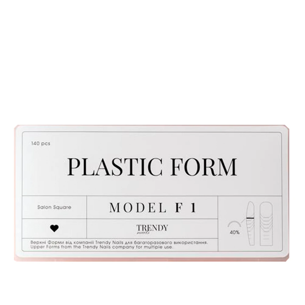 Формы для наращивания Upper Plastic Form 140 ед. (Salon Square)