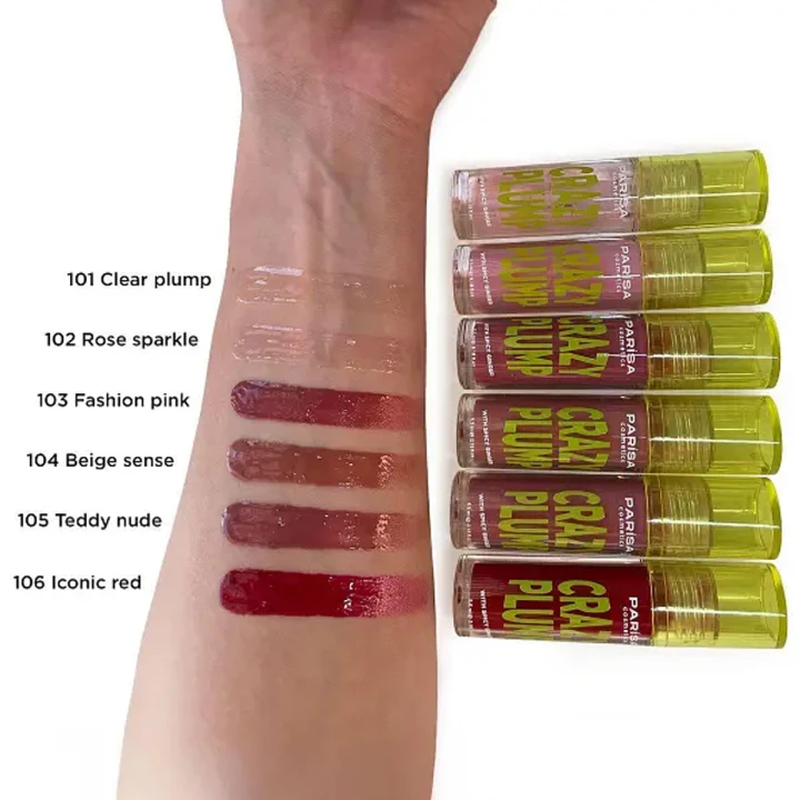 Блеск – плампер для губ Lipgloss Crazy Plump (105 Teddy nude)