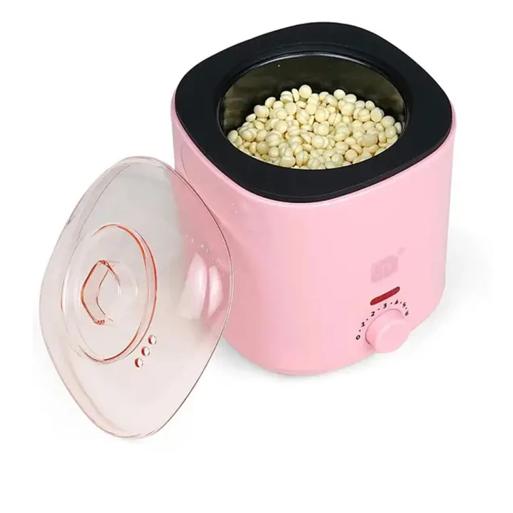 Воскоплав баночный SS-002A с керамической чашей, 200 мл (Розовый)