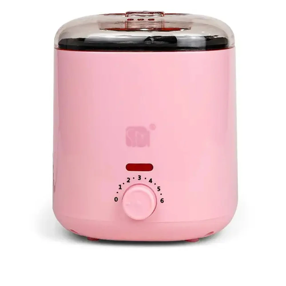 Воскоплав баночный SS-002A с керамической чашей, 200 мл (Розовый)