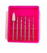 Насадки для фрезера, 6 шт (В-Красная насечка)