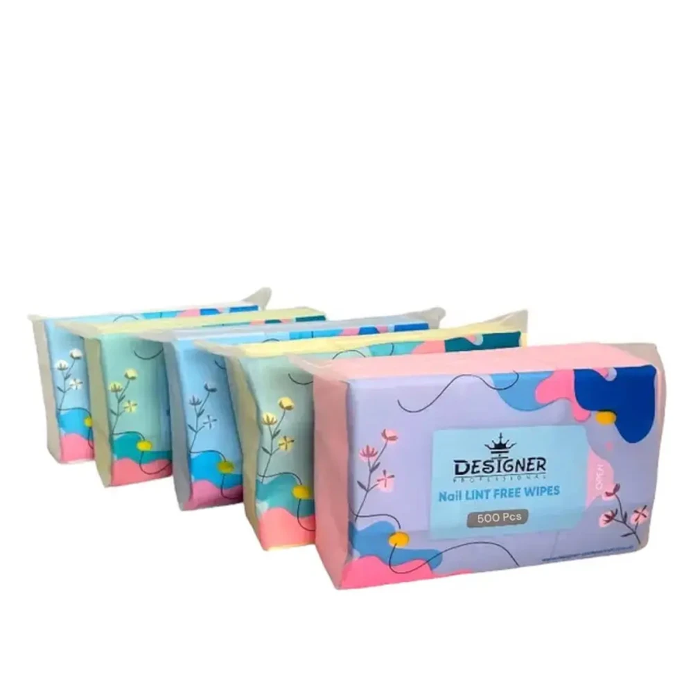 Салфетки безворсовые одноразовые, 500 шт (Розовые)