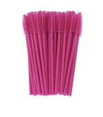 Щеточки одноразовые для расчесывания бровей и ресниц, 50 шт (Малиновый)