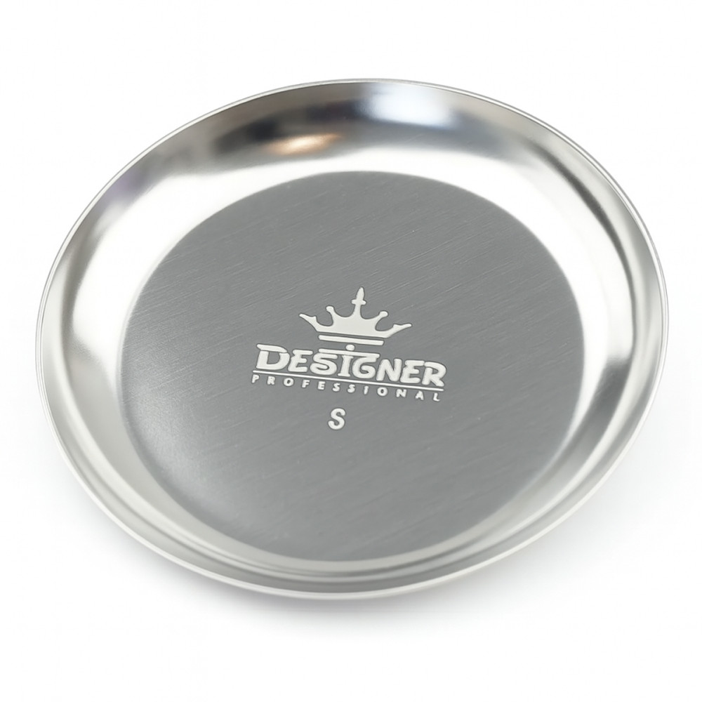 Лоток металлический (10 см) "Круглый" для инструментов и декора Дизайнер