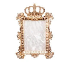 Палитра под краски "Корона" (10,4х6,8см) + подставка под кисти (Золото)