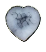 Палитра в форме "Сердце" 8,5 см х 9 см для смешивания красок, гелей и гель лаков (Черная)