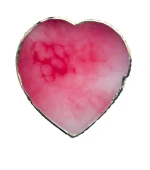 Палитра в форме "Сердце" 8,5 см х 9 см для смешивания красок, гелей и гель лаков (Красная)