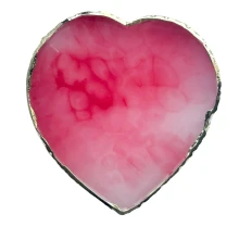 Палитра в форме "Сердце" 8,5 см х 9 см для смешивания красок, гелей и гель лаков (Красная)