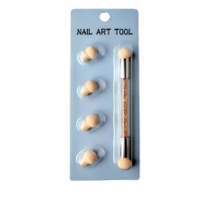 Спонж двосторонній для аеропуффінга і градієнта зі змінними губками (Помаранчевий)