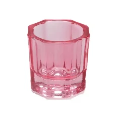 Стаканчик стеклянный для смешивания краски, разведения хны (Красный)