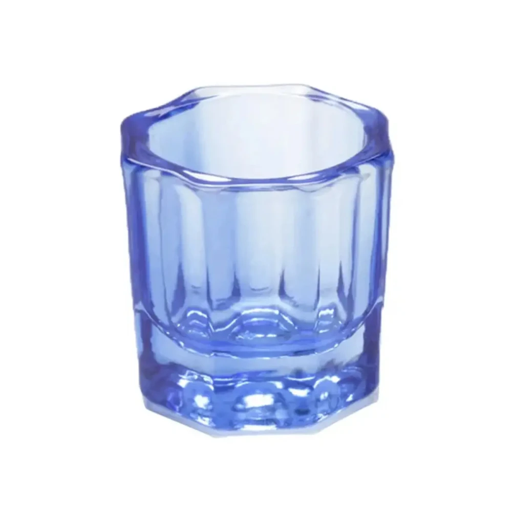 Стаканчик стеклянный для смешивания краски, разведения хны (Синий)