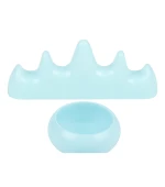 Підставка для пензлів на 4 осередки+емність для рідин (змішування) (Бірюзовий А)