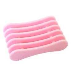 Підставка-тримач для пензликів пластикова, кольорова 5 осередків (Рожева)