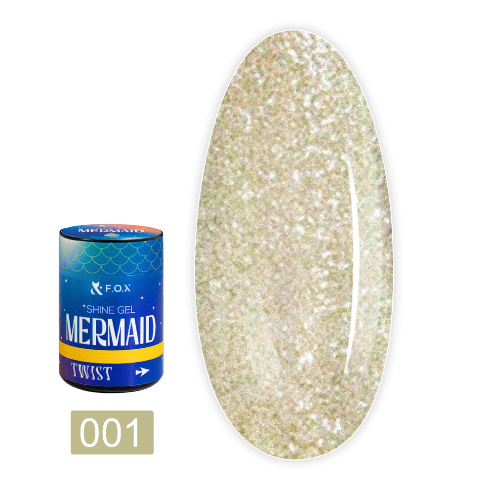 Гель Shine Gel Mermaid для укрепления натуральных ногтей 20 мл (001)