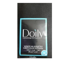 Чехол Doily на кушетку с резинкой 0,8*2,1 м, 80 г/м2, универсальный (1 ед./пач) (Черный)