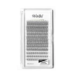 Ресницы накладные пучковые WoBs FISH TAIL 20F 0.07 12 лент mix, 120 шт